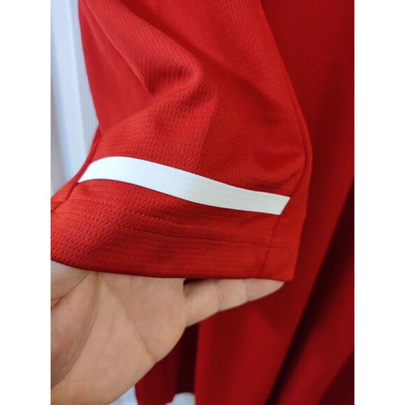 Adidas Climalite New Jersey Institute of Technology Coach Polo NWT Size XL Red - Picture 7 of 12